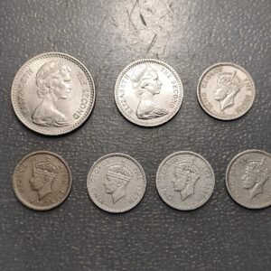 BRITISH RHODESIA LOTE 7 MONEDAS