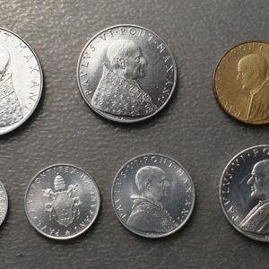 VATICANO PABLO VI SERIE ANUAL MONEDAS 1963 1+2+5+10+20+50+100 LIRE SC UNC