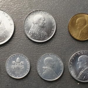 VATICANO PABLO VI SERIE ANUAL MONEDAS 1964 1+2+5+10+20+50+100 LIRE SC UNC