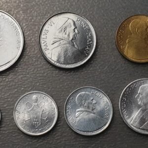 VATICANO PABLO VI SERIE ANUAL MONEDAS 1967 1+2+5+10+20+50+100 LIRE SC UNC