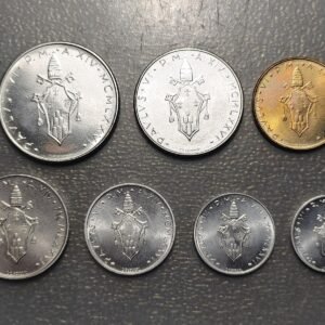 VATICANO PABLO VI SERIE ANUAL MONEDAS 1976 1+2+5+10+20+50+100 LIRE SC UNC