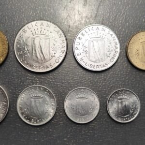 SAN MARINO 1981 SERIE ANUAL MONEDAS 1+2+5+10+20+50+100+200+500 LIRE SC UNC