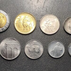 SAN MARINO 1997 SERIE ANUAL MONEDAS 1+2+5+10+20+50+100+200+500 LIRE SC UNC