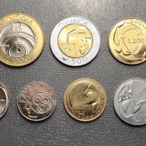 SAN MARINO 1998 SERIE ANUAL MONEDAS 1+2+5+10+20+50+100+200+500 LIRE SC UNC