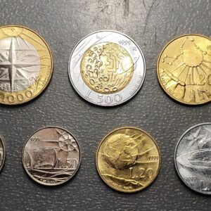 SAN MARINO 1999 SERIE ANUAL MONEDAS 1+2+5+10+20+50+100+200+500 LIRE SC UNC