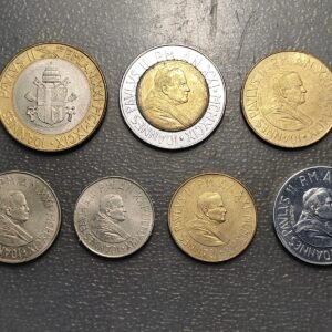 VATICANO JUAN PABLO II SERIE ANUAL MONEDAS 1999 10+20+50+100+200+500+1000 LIRE S