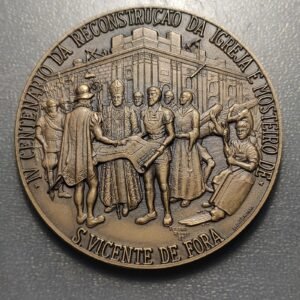 MEDALLA RELIGIOSA 1982 PORTUGAL IV CENTENARIO RECONSTRUCCION IGLESIA S. VICENTE