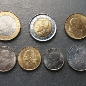 VATICANO JUAN PABLO II SERIE ANUAL MONEDAS 2001 10+20+50+100+200+500+1000 LIRE S