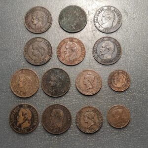 FRANCIA FRANCE LOTE 14 MONEDAS