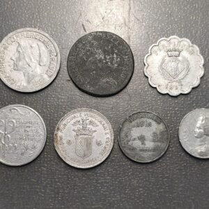 FRANCIA FRANCE LOTE 7 MONEDAS LOCALES