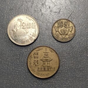 COREA DEL SUR SOUTH KOREA LOTE 3 MONEDAS