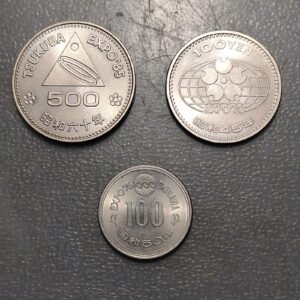 JAPON JAPAN LOTE 3 MONEDAS CONMEMORATIVAS SC-/SC