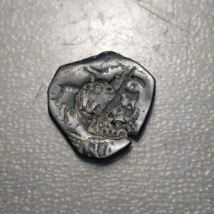 ESPAÑA FELIPE IV RESELLO VI MARAVEDIS 1636 + IIII MR 1654