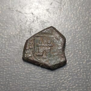 ESPAÑA CUENCA CARLOS II 2 MARAVEDIS 1680