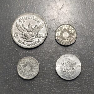 TAILANDIA THAILAND RAMA VIII-IX LOTE 4 MONEDAS EBC