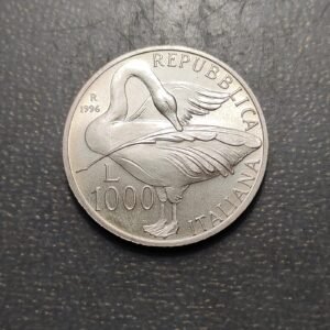 ITALIA REPUBLICA 1000 LIRE 1000 LIRAS 1996 MONTALE SC UNC