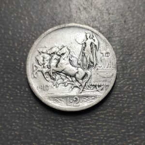 ITALIA 2 LIRAS 2 LIRE 1917 R
