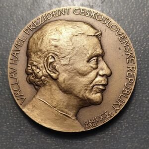 CHECOSLOVAQUIA CZECHOSLOVAKIA PRAGA MEDALLA VACLAV HAVEL PRESIDENTE 1989-1990