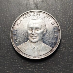 CHECOSLOVAQUIA MEDALLA ALEXANDER DUBCEK PRAGA PRIMAVERA 1968 PLATA