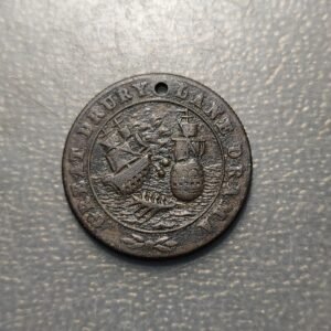 ESPAÑA GRAN BRETAÑA MEDALLA INGLESA 1888 300 AÑOS DE LA ARMADA INVENCIBLE AGUJER