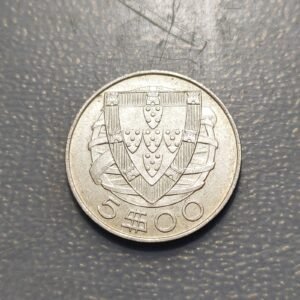 PORTUGAL 5 ESCUDOS 1942 EBC+