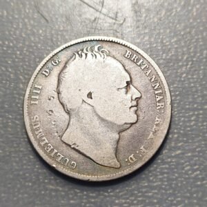 GREAT BRITAN GRAN BRETAÑA WILLIAM IV 1/2 CROWN 1/2 CORONA 1834