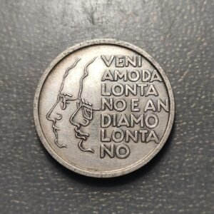 ITALIA MEDALLA PARTIDO COMUNISTA ITALIANO 50 AÑOS FUNDACION PLATA