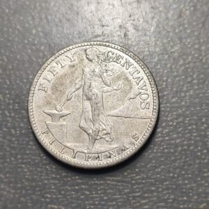 FILIPINAS PHILIPPINES 50 CENTAVOS 1907 S OCUPACION EEUU MBC-