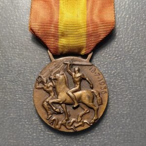 ESPAÑA GUERRA CIVIL MEDALLA 1936 VOLUNTARIOS DE GUERRA POR LA LIBERACION Y UNIDA