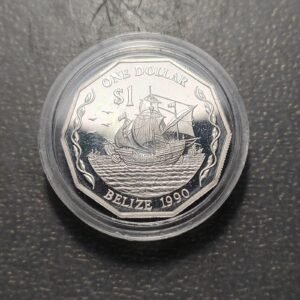 BELICE BELIZE 1 DOLLAR 1990 BARCO