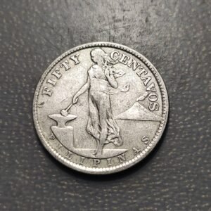 FILIPINAS PHILIPPINES 50 CENTAVOS 1921 OCUPACION EEUU MBC-
