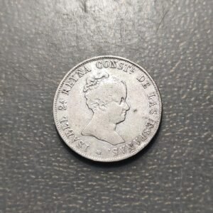 ESPAÑA ISABEL II MAYORIA DE EDAD MEDALLA PROCLAMACION 1843 5,85g