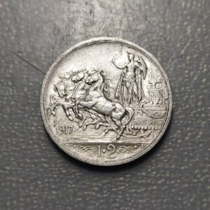 ITALIA 2 LIRAS 2 LIRE 1917 R MBC