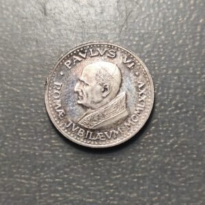 MEDALLA RELIGIOSA VATICANO PABLO VI JUBILEO AÑO SANTO 1975 PLATA