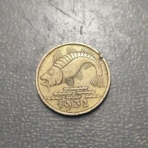 POLONIA POLAND DANZIG 10 PFENNIG 1932 MBC