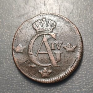 SUECIA SWEDEN GUSTAV IV ADOLF 1 SKILLING 1802