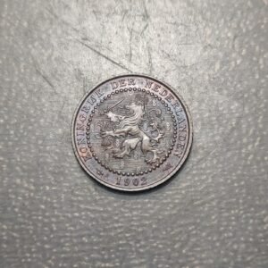 NETHERLANDS PAISES BAJOS 1 CENT 1902 EBC