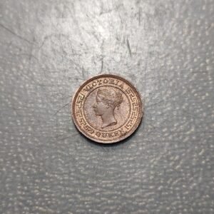 CEYLON CEILAN VICTORIA 1/4 CENT 1890 SC UNC BRILLO ORIGINAL