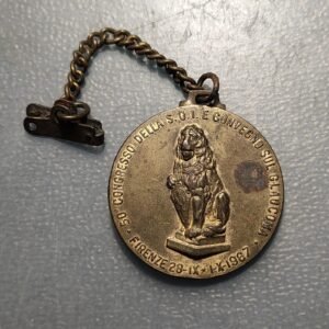 ITALIA FLORENCIA MEDALLA MEDICINA 1987 CONGRESO OFTALMOLOGIA SOBRE GLAUCOMA