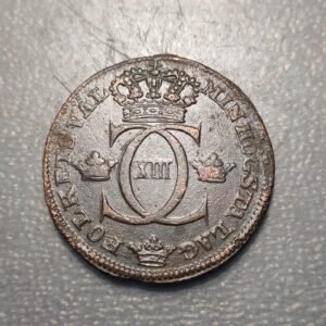 SUECIA SWEDEN CARL XIII 1/2 SKILLING 1817 MBC