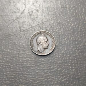 SUECIA SWEDEN CARL XV 10 ORE 1870 MBC PLATA