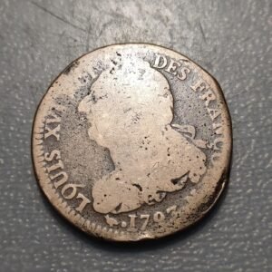 FRANCIA FRANCE LOUIS XVI 2 SOLS 1793 N MONTPELLIER ESCASA