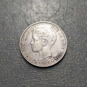 ESPAÑA ALFONSO XIII 1 PESETA 1900 MBC