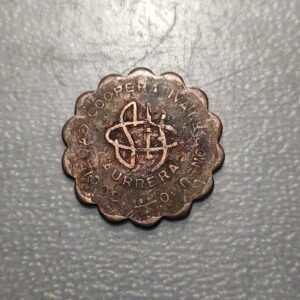 ESPAÑA FICHA COOPERATIVA AURRERA 1 PESETA