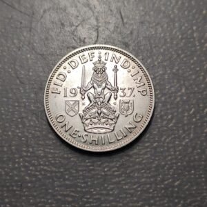 GRAN BRETAÑA GREAT BRITAIN GEORGE VI 1 SHILLING 1937 LEON ESCOCES EBC/EBC+