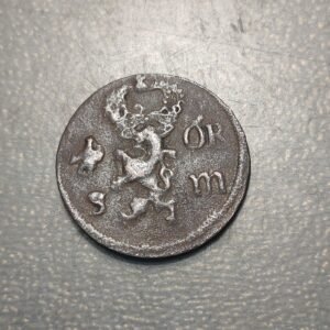 SUECIA SWEDEN CARL XI 1/6 ORE SILVERMYNT 1667 BC+/MBC-