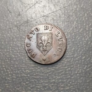 ITALIA LUCCA CARLO LUDOVICO CARLOS LUIS BORBON 2 QUATTRINI 1826 EBC