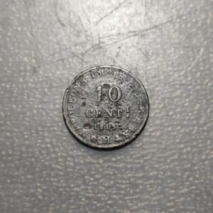 ITALIA NAPOLEON BONAPARTE 10 CENTESIMI 1813 M MILAN