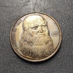 ITALIA LEONARDO DA VINCI MEDALLA 31mm