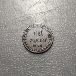 ITALIA REINO DE NAPOLEON BONAPARTE 10 CENTESIMI 1811 M MILAN